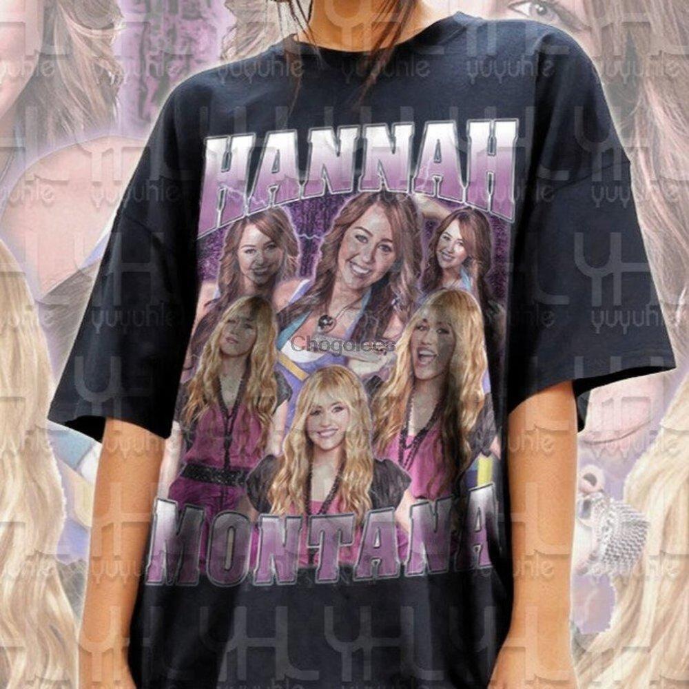 Miley Cyrus Hannah Montana Disney Pop Nostalgia Fan T-Shirt